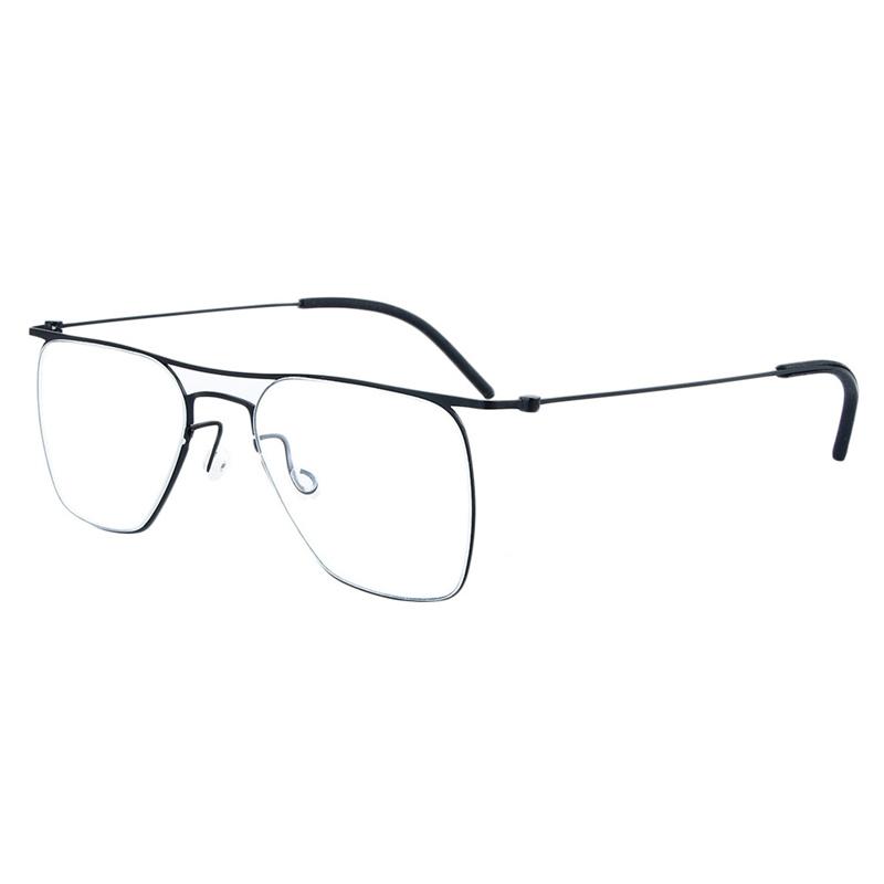 Denmark Brand Pure Titanium Screwless Square Glasses Frame 5502 Men Business Eyeglasses Fashion Women Blue Spectacles Eyewear