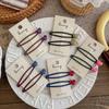 Korean Ernie with The Same Love Bb Clip Temperament Hair Accessories High-end Dripping Oil Morandi Hairpin Bangs Side Clip Female