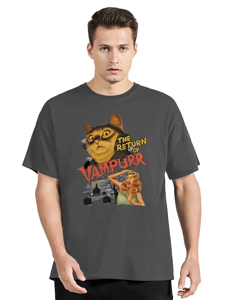 The Return Of Vampurr T-Shirt Men Women Fashion T Shirt Cotton Tshirt Kids Hip Hop Tops Tees Summer Anime Camiseta Cat