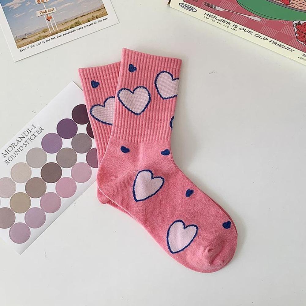 

Breathable Women Socks Mid-tube Summer Socks Cute Flower Socks Ladies 3