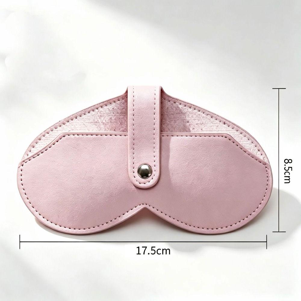 Leather Sunglasses Pouch with Lanyard Sunglasses Box Bag Compact Magnetic Glasses Case Travel