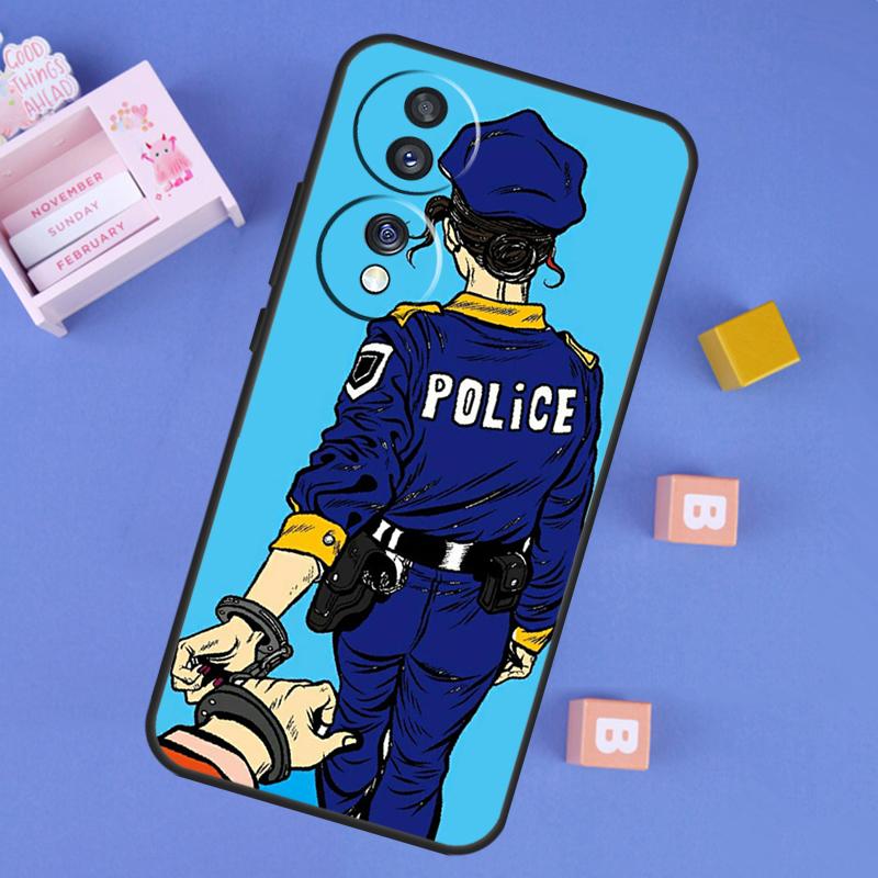 

Police Case For Honor X9b X8b X7 X8 X9 X6a X7a X8a X9a Cover For Honor Magic 5 6 Pro 50 70 90 Lite Honor 8X