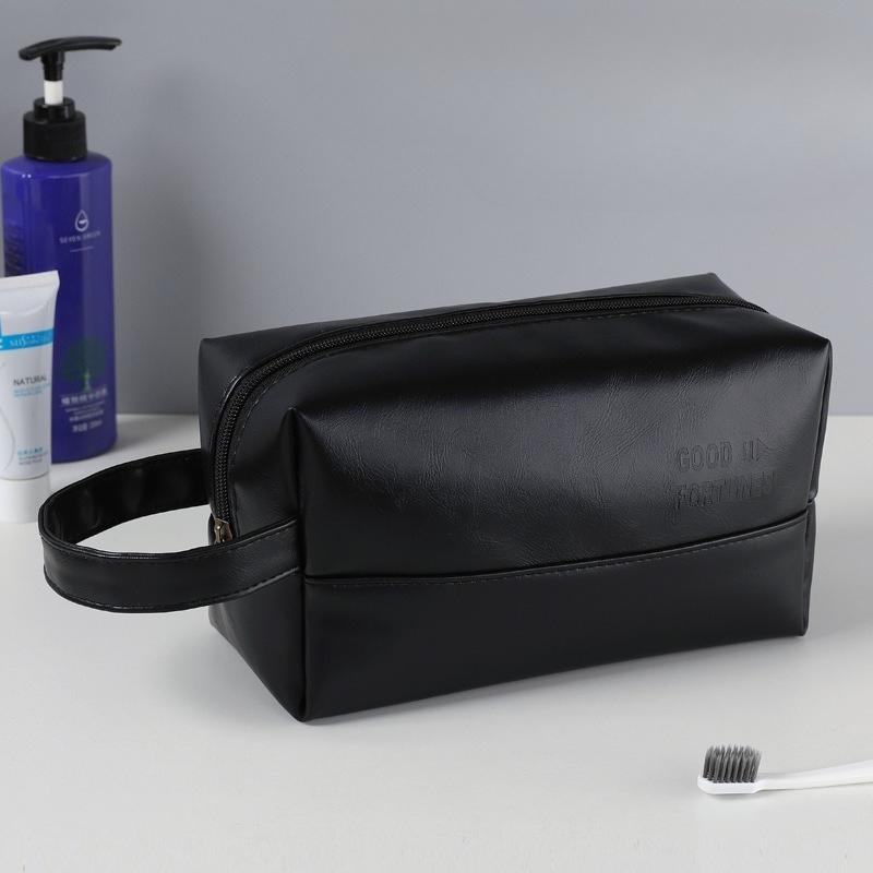 New Square Storage, Hand-held Men's Grooming and Makeup Bag, PU Waterproof Grooming Bag, Home Business Travel Storage Bags LIJIA