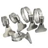 304 Stainless Steel Water Pipe Clamp Trachea Clamp Fixed Locking Clamp with Handle Throat Hoop Hand Twist Pipe Hoop Oil Pipe