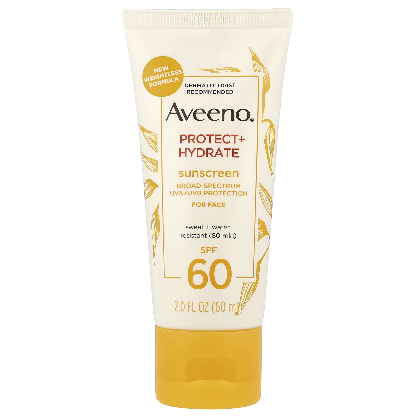 

Aveeno, Protect + Moisturize, Sunscreen, Face, SPF 60, 60ml (2 fl oz)