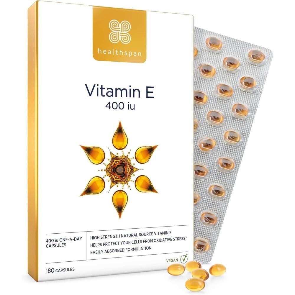 Healthspan Vitamin E 400iu Vegan Capsules 1 pcs 180 Tablets