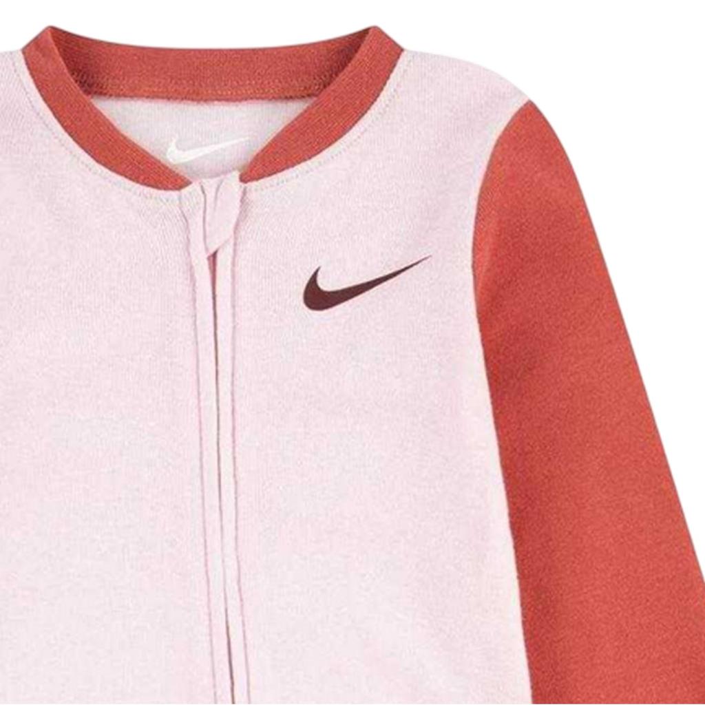 Nike Baby Girls Full Foot Long-Sleeved Sleepsuit