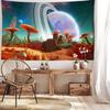 Planet Pilz Wandteppich Hängen Psychedelic Hexerei Mysterious Abstrakte Kunst Schlafsaal Wohnkultur