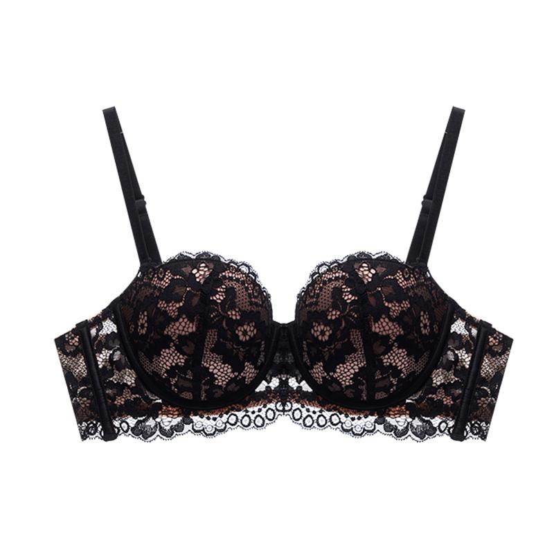 Sexy Spitze Bh Frauen 1/2 Tasse Bügel Bhs Damen Push-Up Unterwäsche Trendy Floral Büstenhalter Weibliche Bequeme Dessous