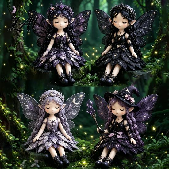 Pre-cut Fabric Kit DIY Fairy Patchwork for Beginners Flower Fairies Craft Set