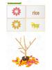Multi-Color Wooden Snowflake Building Blocks: Educational Hands-On Toys for Children