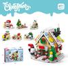 Lele Brothers Lego-Compatible Christmas Reindeer Train Building Blocks Toy