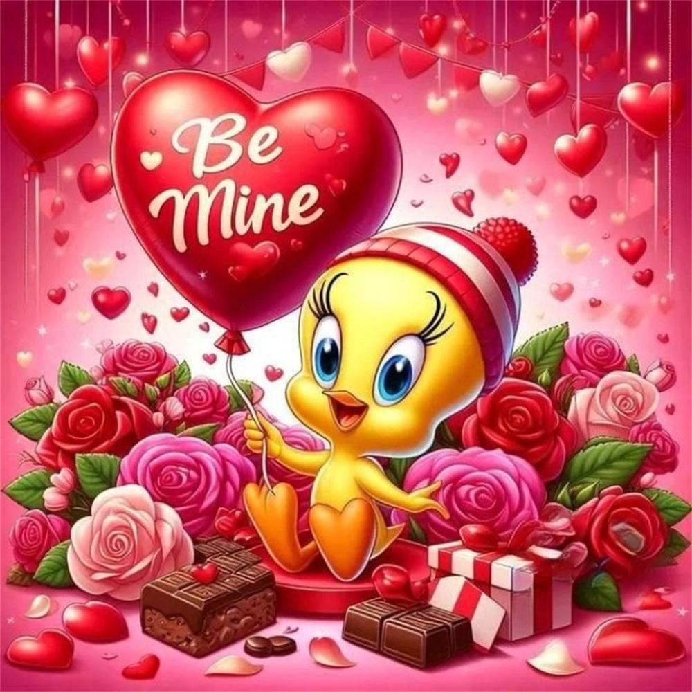 Tweety Bird Yellow Canary Looney Tunes Cartoon Diamond Painting DIY Cross Stitch Handmade Art Gift Crafts Home Decor Gift