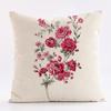 Painted Flower Patterns Throw Pillow Cover With Short Plush Print For Living Room Sofa Decoration Cushion Cover Pillow Covers