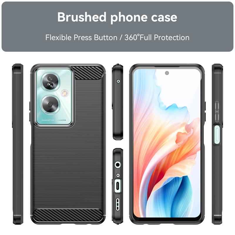 Pentru OPPO A79 5G Husă Capac OPPO A79 5G Capas Telefon Bumper Spate Armură Rezistent la Șocuri Moale TPU Fibră de Carbon Fundas OPPO A 79 A79 5G
