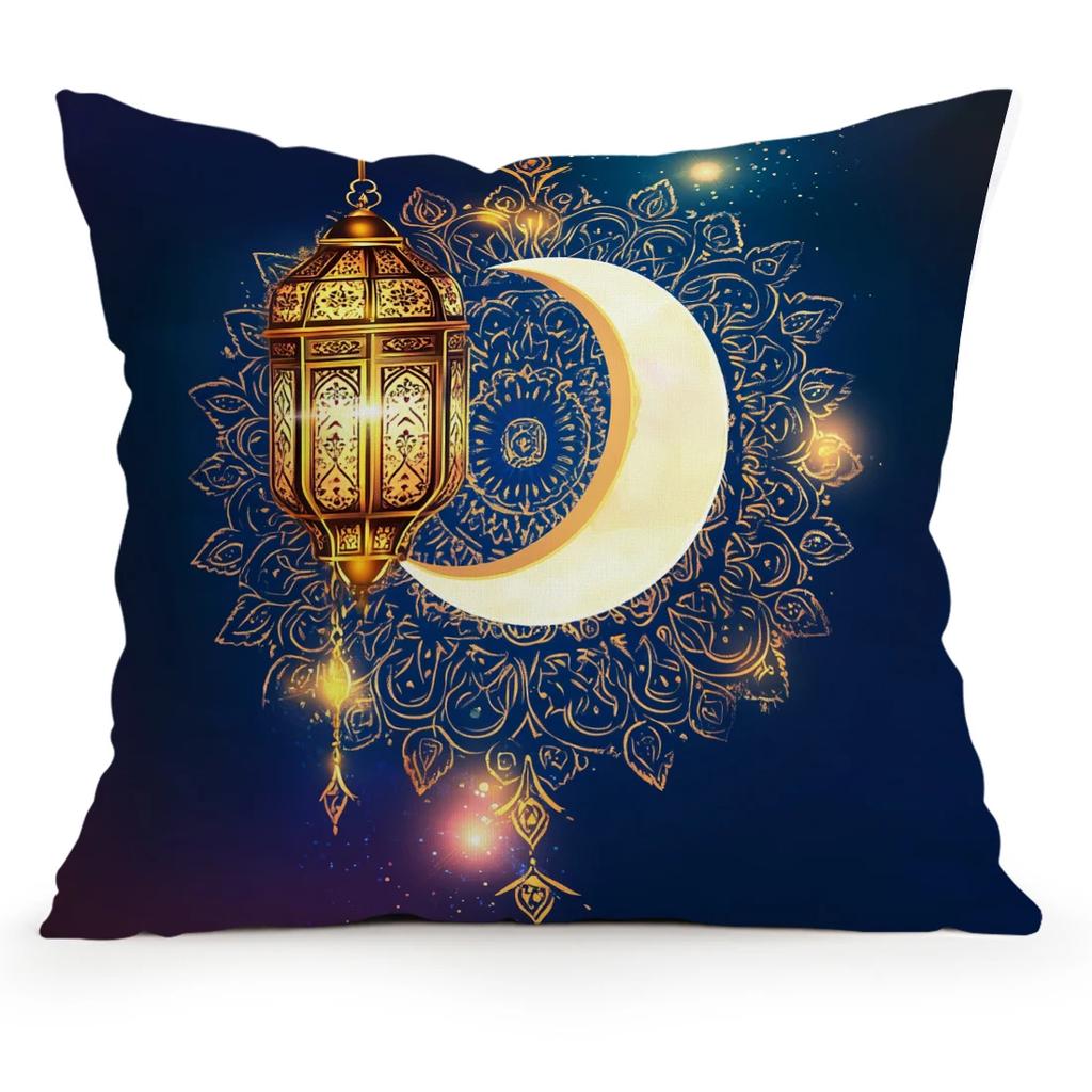 Ramadhan Festival Mandala Decoration Cushions Pillowcase Polyester Cushion Cover Throw Pillow Pillowcover Home Car Sofa Decor