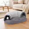 Cat Tunnel Bed with Fluffy Ball Toy Padded for Bedroom, Cats, Kittens