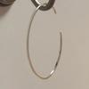 925 Silver Simple Slim Bangle Bracelet