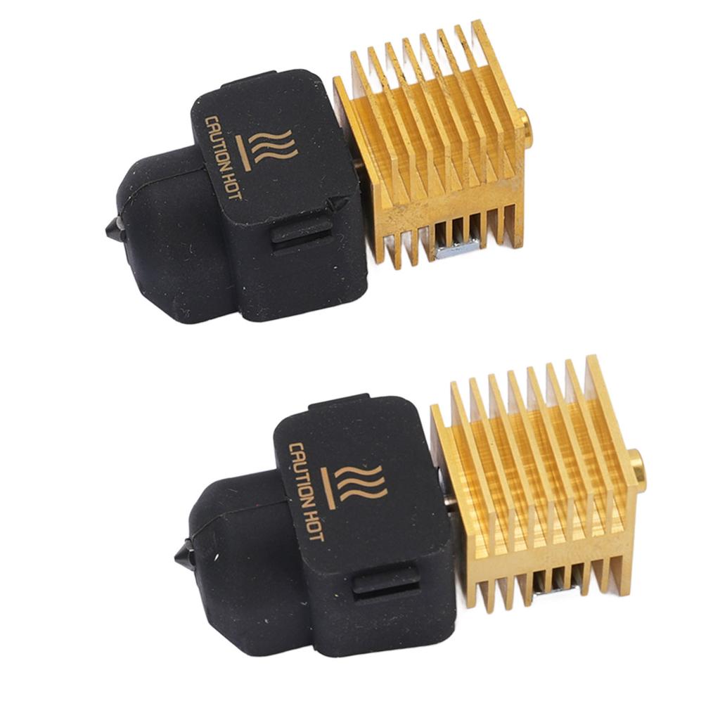 2 Sets Hot End Extrusion Head Kit Detachable 0.2MM 0.4mm Hardened Steel Nozzle Extruder Nozzle Hot