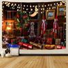 Sfondo di Natale sfondo babbo natale decorazione arazzo sfondo festa di Natale arazzo natale casa