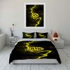 Yellow lightning, BVB logo. Bedding sets Duvet cover sets Duvet covers Pillowcases(1 * Duvet Cover 2 * Pillowcases without duvet insert)