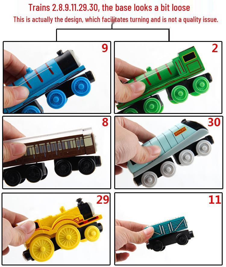 Magnetic Thomas the Tank Engine Wooden Train Set with Cake Party Decorations
