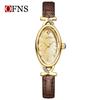 OFNS Women's Retro Oval Waterproof Luxury Wristwatch