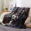 Flanelová deka s potiskem Black Butler, Vysoce kvalitní, Pohodlná pro všechna roční období, Domácí dekorace, Teplo a pohodlí, Perfektní pro vánoční dárky07