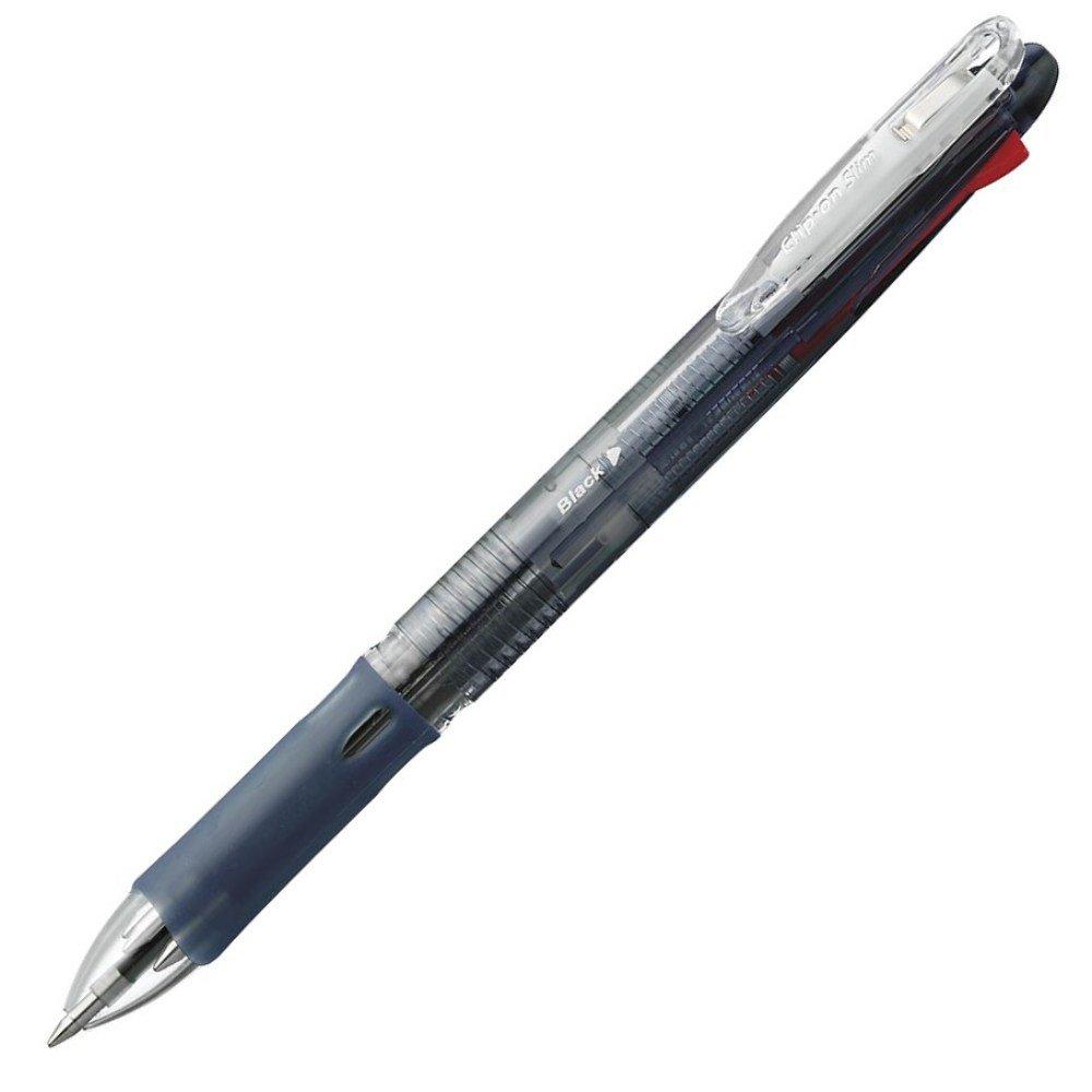 

Zebra ballpoint pen slim 4C black 10 pieces 4-color clip-on B-B4A5-BK