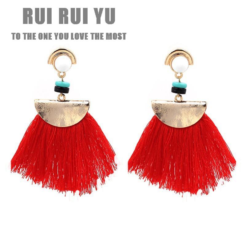 

RUI RUI YU Женские модные серьги с кисточками, легкие серьги