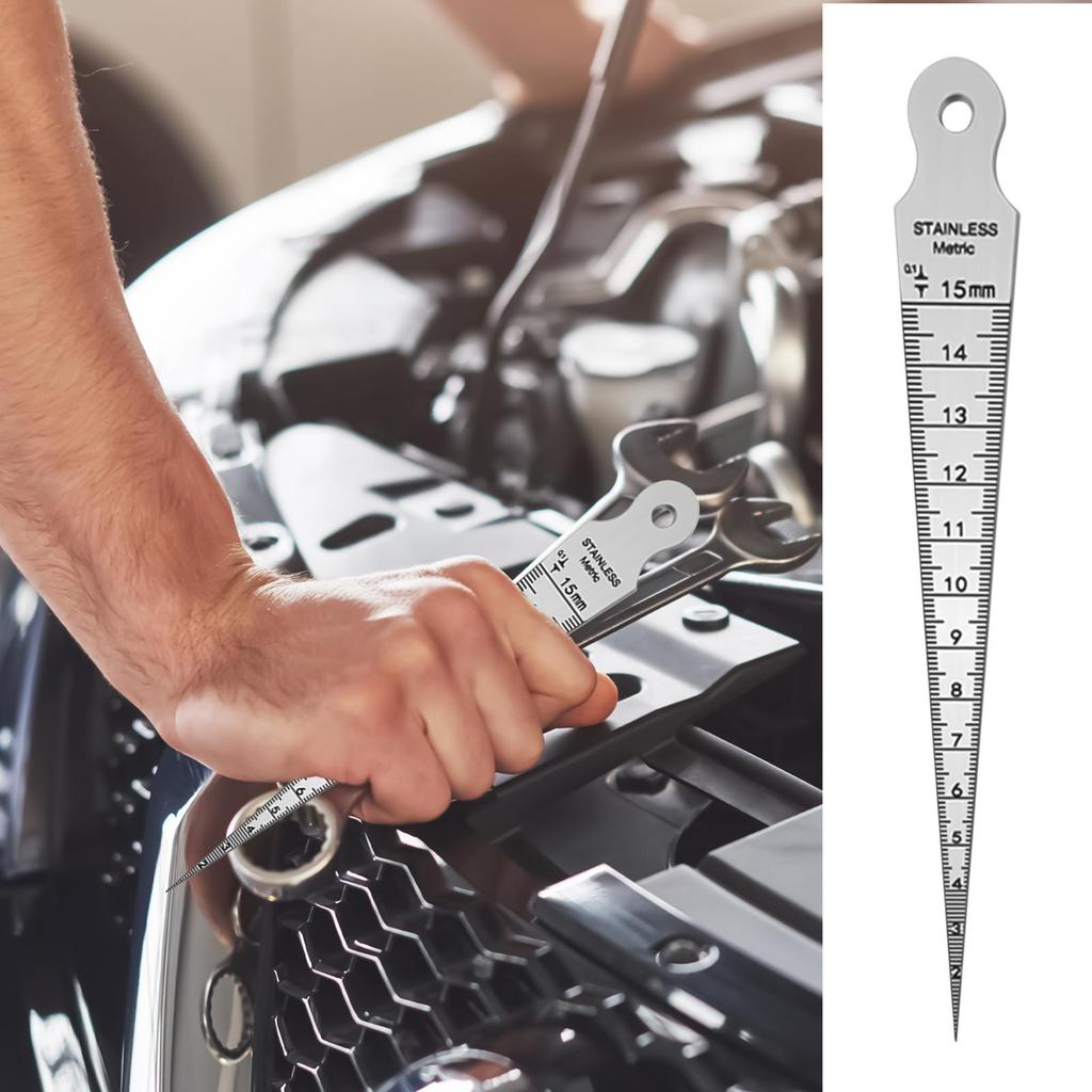 Aperture Gauge Precise Stainless Steel Taper Gauge Clear Numerical Identification Set For Automotive Repair Metalworking Gauging