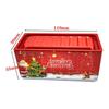 Ornament Durable Tin Christmas Box Vintage Style Rust Proof Tin Container Mini Size Simulation Design Iron Box Christmas