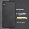 IPhone XS Max Case, Xs Max Protective Cover, Shockproof Camera Lens Full Protection Soft, Simple Luxury Outer Casen, Black Leather Cover