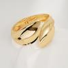Interlocking Ring Open Bangle - European & American Light Luxury Design for Women