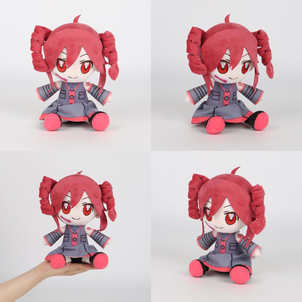 Kasane Teto Plush Toy With Short Pile Fabric Soft Stuffed Doll For Collectors