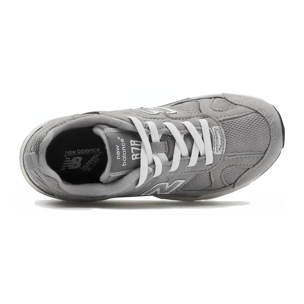 New Balance NB 878 Comfortable Abrasion Resistant Low Top Running Shoes Gray Children Aged 3 7 Years Old PV878MC1