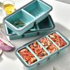 New Freeze Preservation Mold Refrigerator Storage Sealed Lunch Box Silicone Ice Cube Tray Mold with Lid Kitchen Baking Mould
