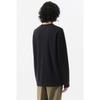 CusTomellow Black TexTure Long Sleeve T shirT cwTas25211bkx