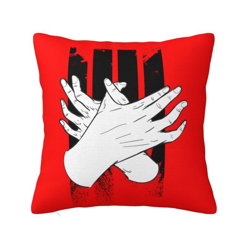 Custom Flag Of Albania Eagle Pillow Case 45X45Cm Albanian Pride Luxury Cushion Cover Soft Pillowcase