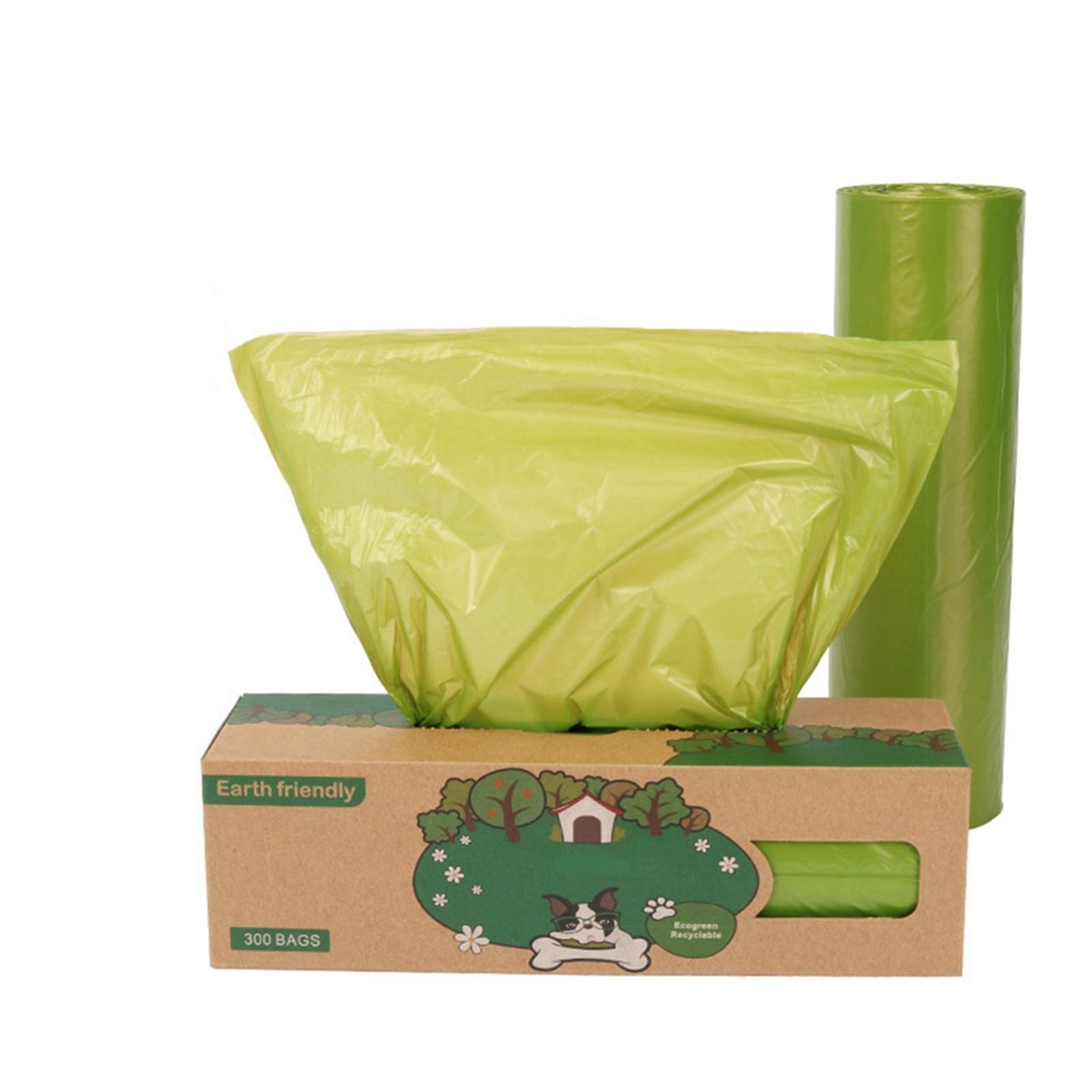 

300pcaks Biodegradables Dog Cat Pet Poop Bags Rolls Extra Thick Leak Proof Waste Refuse Cleaningup Bags For Outdoor Animals Walking And Travel One Size