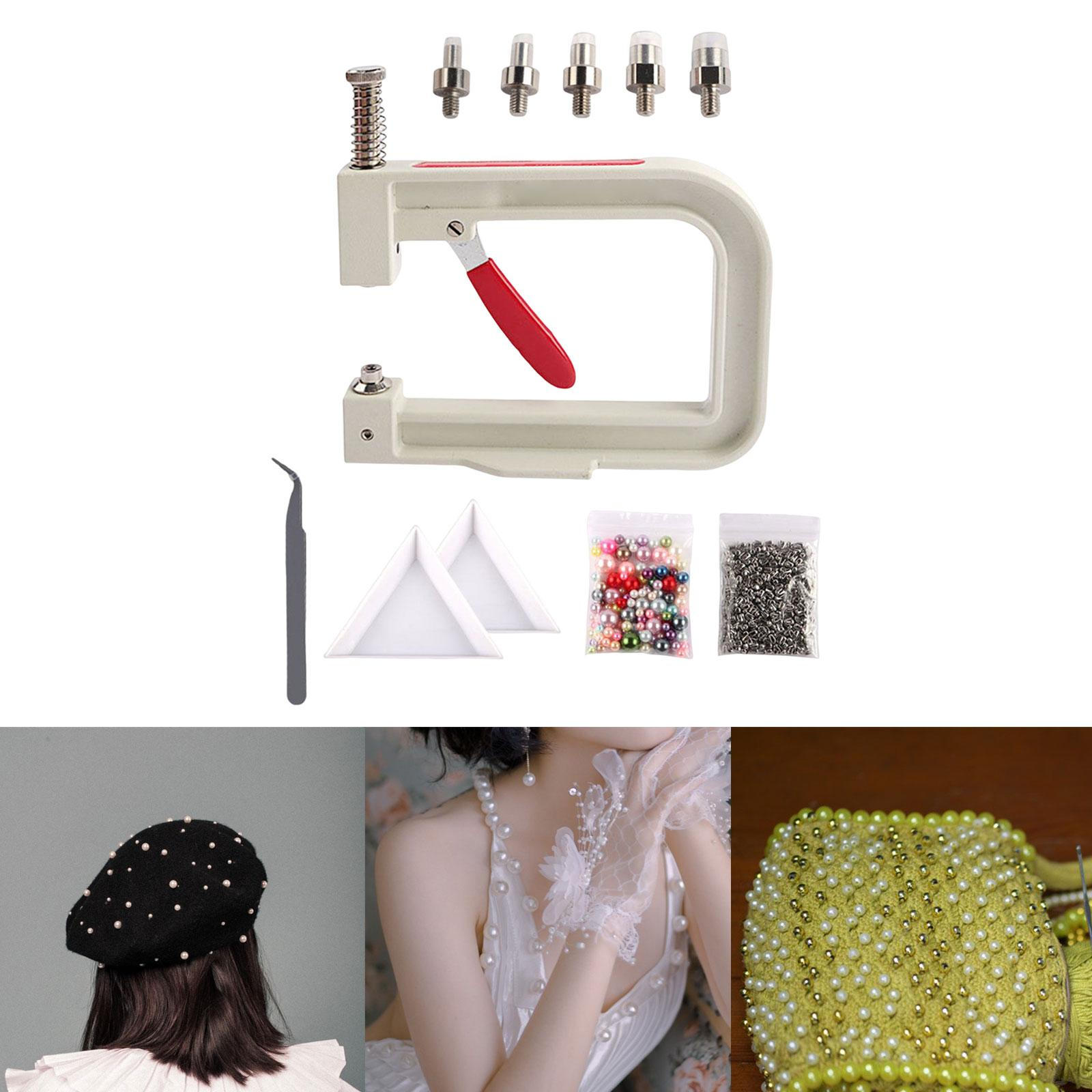

Ручная машина для установки бисера, пресс, инструмент, гвозди, заклепки, руководство «сделай сам» Multicolor