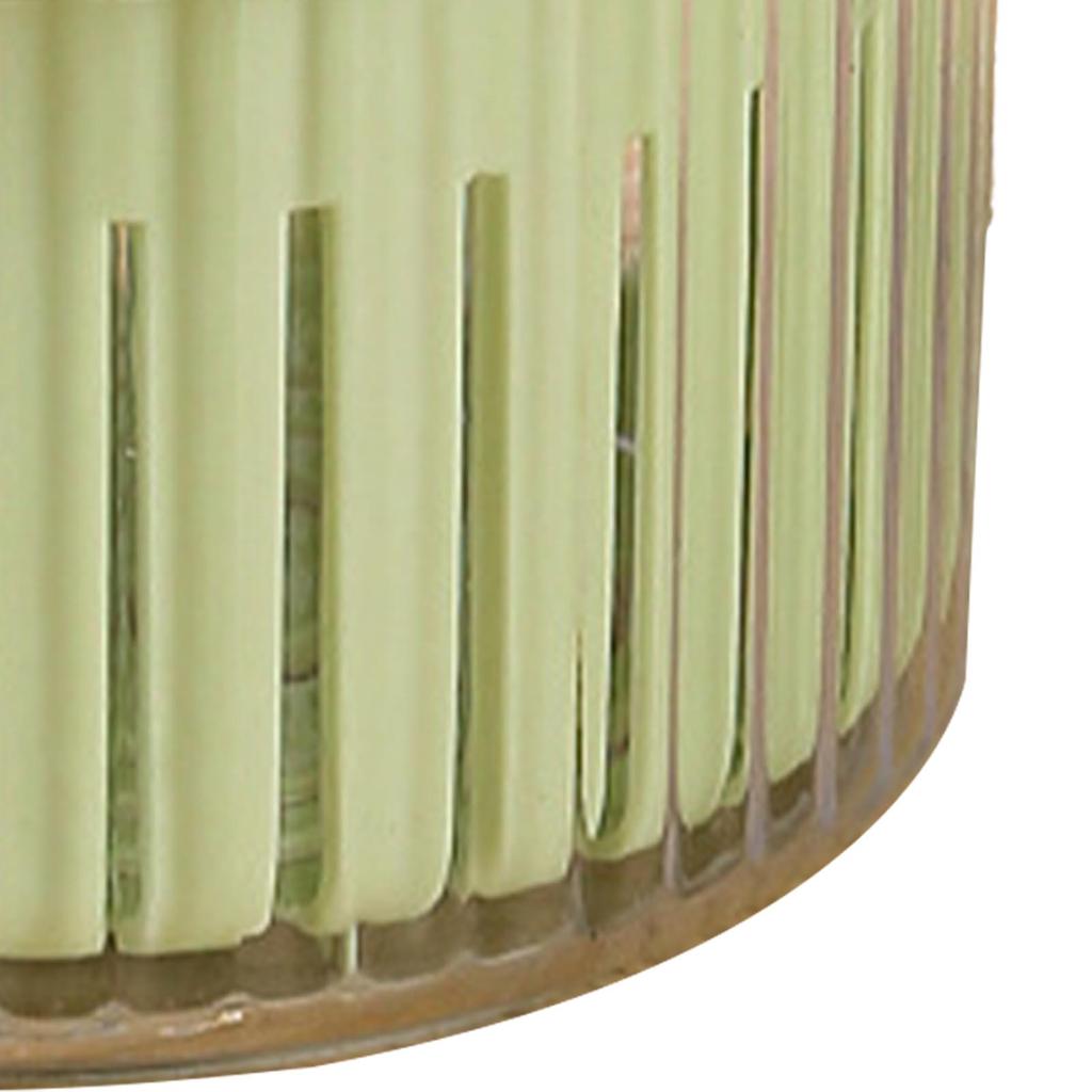 Fruit Vegetable Container Round Shape Multifunctional Plastic Scallion Storage Box Green