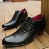 Fashion Men Retro Formal Shoes Black Patent Leather Lace Up Business Derby Shoes Casual Fashion Versatile Shoes Size 38-46 Men Shoes