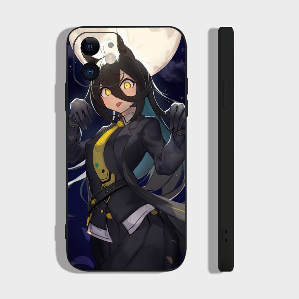 Manhattan Cafe Uma M-musume Anime Phone Case For IPhone 17 Air 16 15 14 13 Pro Max 11 12 Black Silicone Cover