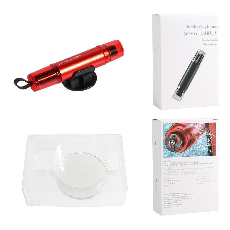 Kompaktní bezpečnostní nástroj do auta: Rozbíječ oken a řezačka bezpečnostních pásů