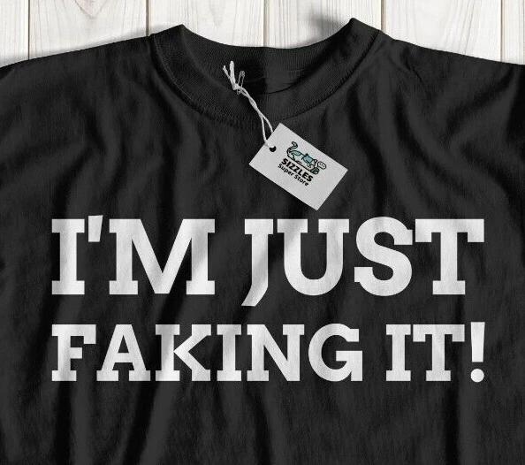 

I m Just Faking It! Funny Broken Bone T-Shirt Surgery Recovery Gifts Operation 4XL