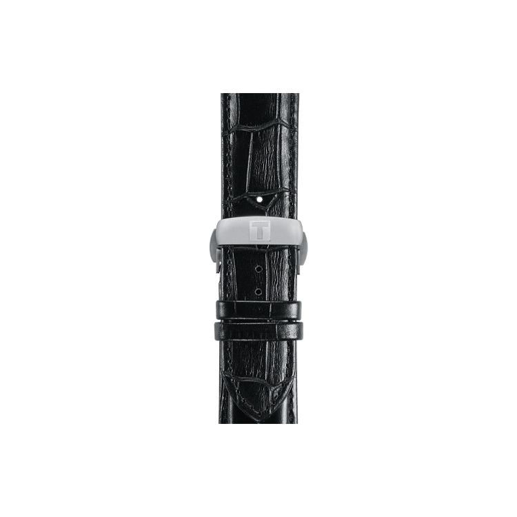 Tissot Kutu Collection Quartz Movement 100m Water Resistance Men's Watch 39mm Black Dial Stainless Steel Case T035.446.16.051.00