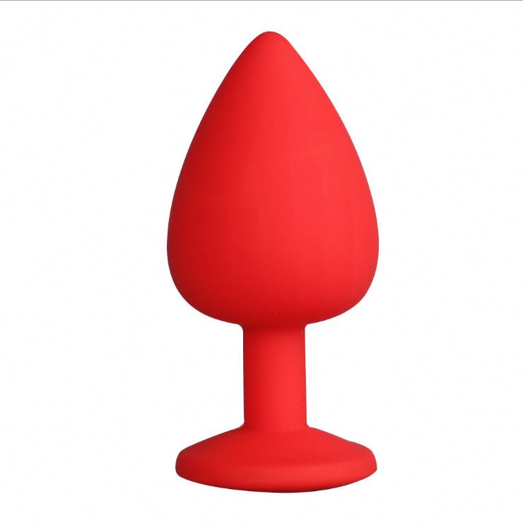 Factory Classic Butt Plug Anal Plug Sex Toy Large Size Soft Silicone in Assorted Colors Red Black Purple Pink for Man Woman