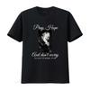 San Padre Pio Prega Spera Non Preoccuparti T-Shirt Cristiana Cattolica vintage Lavata moda streetwear Grafica alla moda Casual homme