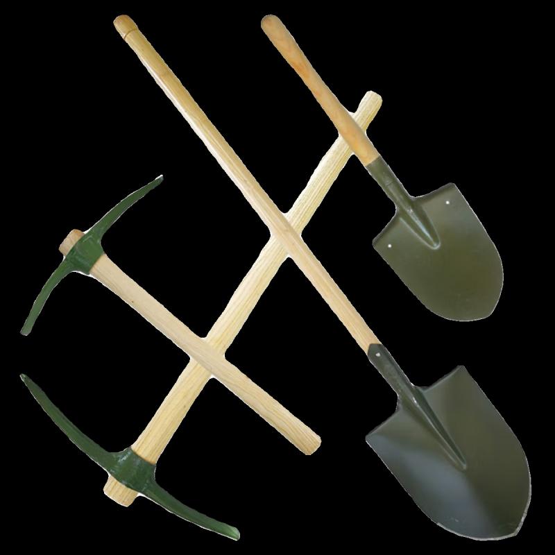 Multifunctional Outdoor Shovel & Pickaxe Tool Set